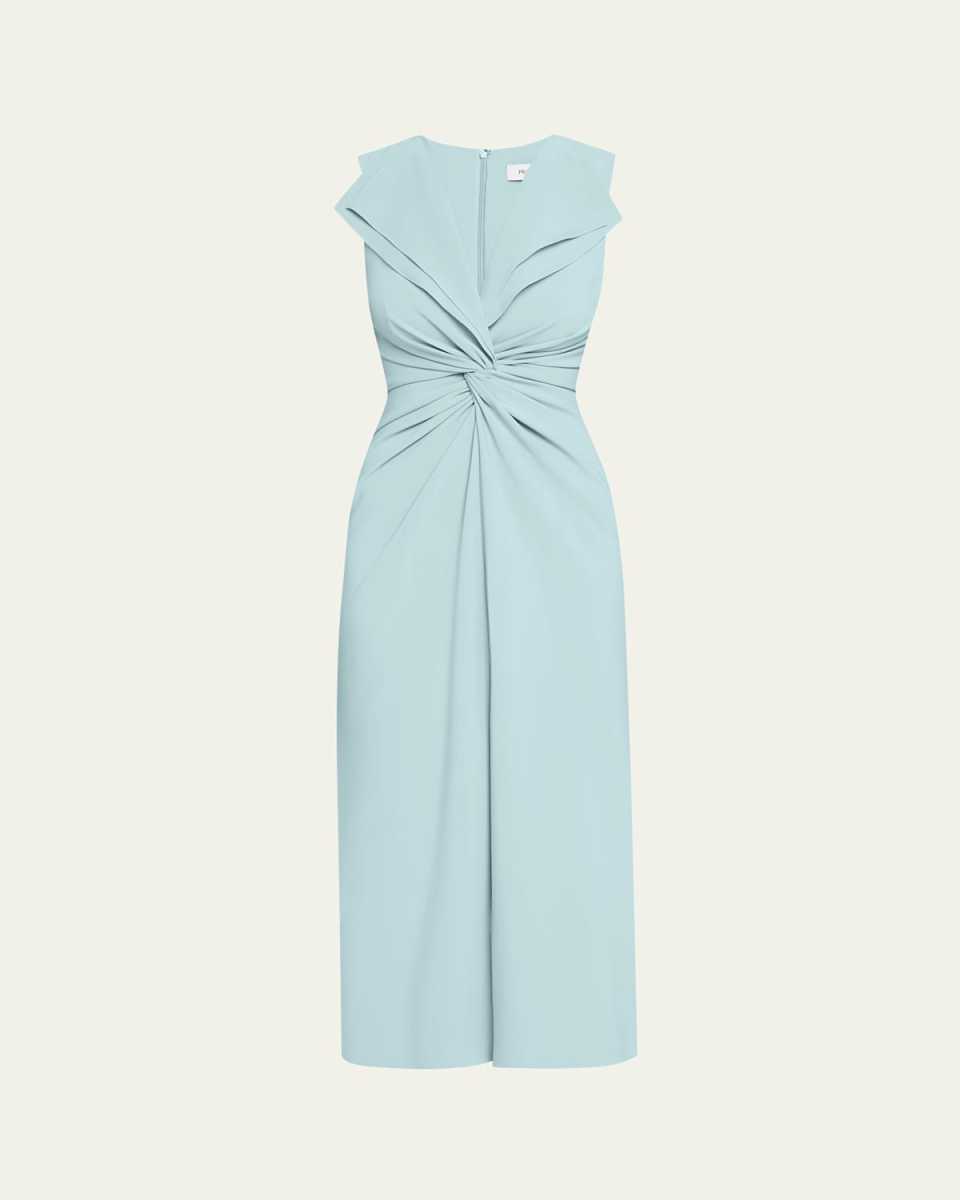 Lily Twist Front Midi Dress